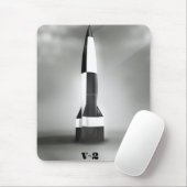 Vergeltungsrübe V2 Rocket B&W Vintager Stil. Mousepad (Mit Mouse)