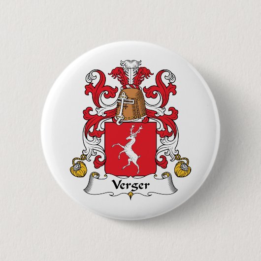 Verger-Familienwappen Button (Vorderseite)