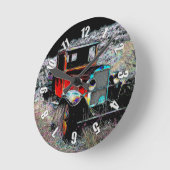 Vergessen - Alter Vintager LKW Runde Wanduhr (Winkel)