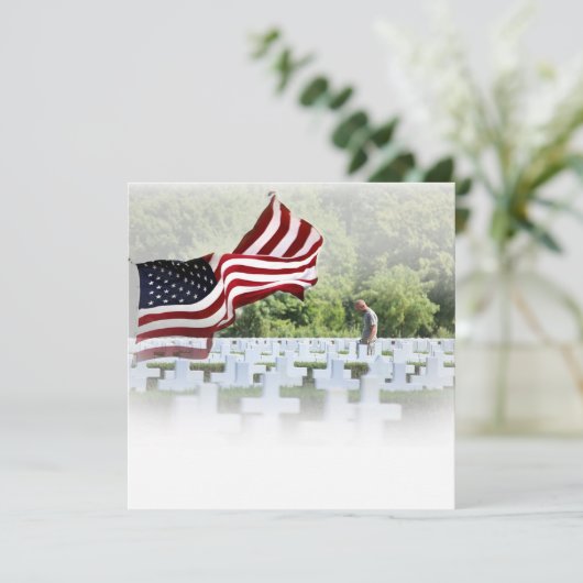 Vergessen - Gedenktag Einladung (Stehend Vorderseite)