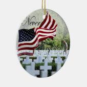 Vergessen - Gedenktag Keramik Ornament (Rechts)