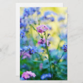 Vergessen-Ich-Nicht-Blume Briefpapier (Vorne/Hinten)