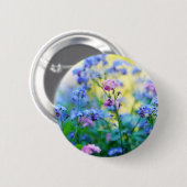 Vergessen-Ich-Nicht-Blume Button (Vorne & Hinten)