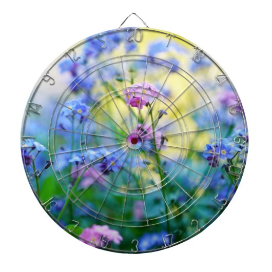 Vergessen-Ich-Nicht-Blume Dartscheibe (vorne)
