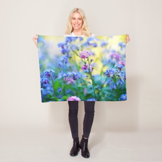 Vergessen-Ich-Nicht-Blume Fleecedecke (Beispiel)