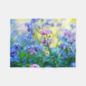 Vergessen-Ich-Nicht-Blume Fleecedecke (Vorderseite (Horizontal))