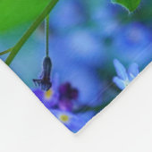 Vergessen-Ich-Nicht-Blume Fleecedecke (Ecke)