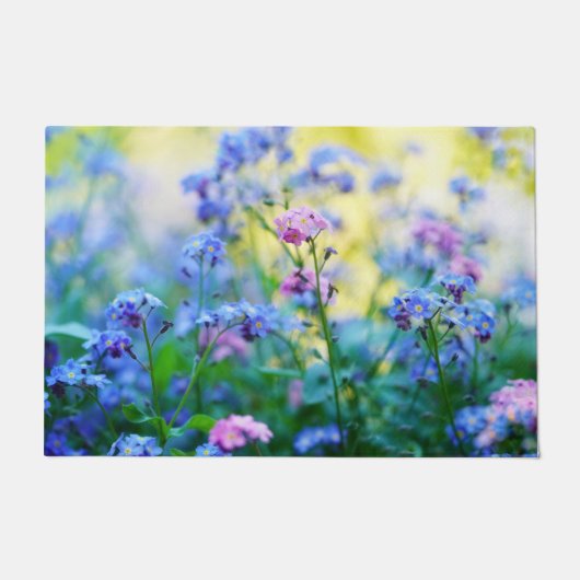 Vergessen-Ich-Nicht-Blume Fußmatte (Vorderseite)
