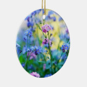 Vergessen-Ich-Nicht-Blume Keramik Ornament (Rechts)