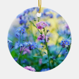 Vergessen-Ich-Nicht-Blume Keramik Ornament