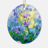 Vergessen-Ich-Nicht-Blume Keramik Ornament (Links)