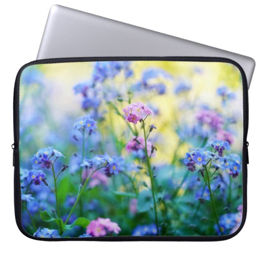 Vergessen-Ich-Nicht-Blume Laptopschutzhülle (Vorderseite)