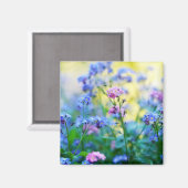 Vergessen-Ich-Nicht-Blume Magnet (Vorderseite/Rückseite)
