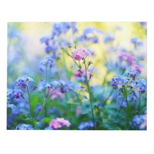 Vergessen-Ich-Nicht-Blume Notizblock (Vorderseite)