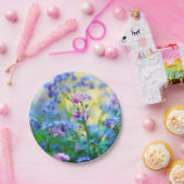 Vergessen-Ich-Nicht-Blume Pappteller (Party)