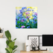 Vergessen-Ich-Nicht-Blume Poster (Heimbüro)