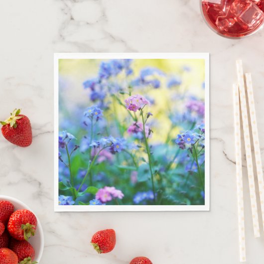 Vergessen-Ich-Nicht-Blume Serviette (Beispiel)