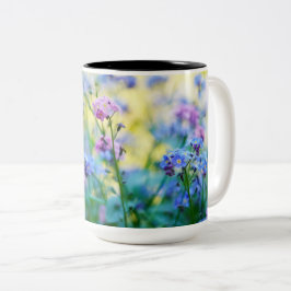Vergessen-Ich-Nicht-Blume Zweifarbige Tasse
