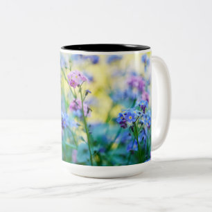 Vergessen-Ich-Nicht-Blume Zweifarbige Tasse