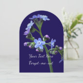 Vergessen-ich-Nicht-Einladung Einladung (Stehend Vorderseite)