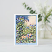 Vergessen-Ich-nicht-Fairy Postkarte (Stehend Vorderseite)