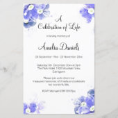 Vergessen-Ich-Nicht-Feier des Lebens (Vorderseite)