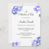 Vergessen-Ich-Nicht-Feier des Lebens Ankündigung (Vorderseite)