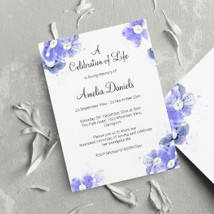 Vergessen-Ich-Nicht-Feier des Lebens Ankündigung