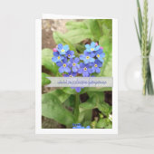 Vergessen-ich-nicht-Herz - Karte (Rückseite)