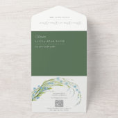 Vergessen-ich-nicht Hochzeit in einer Einladung (Außenbereich)