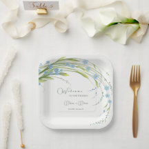 Vergessen-ich-nicht-Hochzeit Willkommen