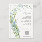 Vergessen-ich-nicht-Hochzeitsempfang Begleitkarte (Vorderseite)