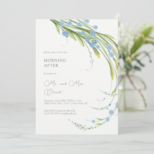 Vergessen-ich-nicht-Morgen nach der Einladung (Stehend Vorderseite)