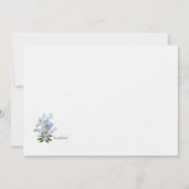 Vergessen-ich-nicht-Stationierung Dankeskarte (Rückseite)