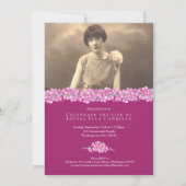 Vergessen-ich-nots Beerdigung feierliches Leben ro Einladung (Rückseite)