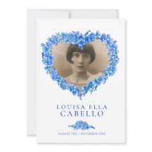 Vergessen-ich-nots Beerdigungsfeier des Lebens bla