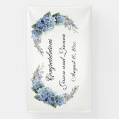 Vergessen-Me-Not-Blume Wasserfarbenelegante Banner (Vertikal)