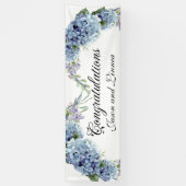Vergessen-Me-Not-Blume Wasserfarbenelegante Banner (Vertikal)