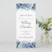 Vergessen-Me-Not-Blume Wasserfarbenelegante Einladung (Stehend Vorderseite)