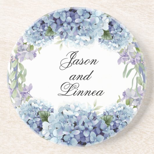 Vergessen-Me-Not-Blume Wasserfarbenelegante  Getränkeuntersetzer (Vorne)