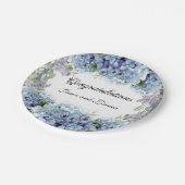 Vergessen-Me-Not-Blume Wasserfarbenelegante Pappteller (Schrägansicht)