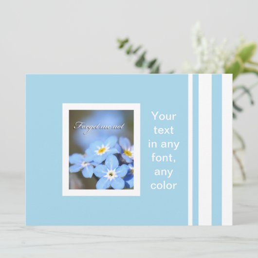 Vergessen-Me-Not-Foto in blau (Stehend Vorderseite)