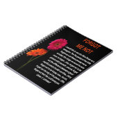 Vergessen-Me-Not-Foto-Notebook Notizblock (Linke Seite)