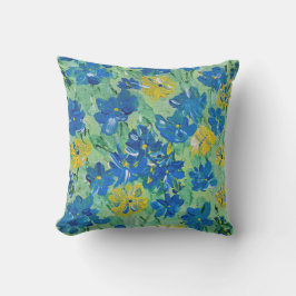 Vergessen-Me-Not Outdoor Accent Pillow 16"x16" Kissen