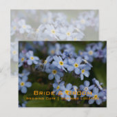 Vergessen-Me-Not ・ Save the Date Postkarte (Vorne/Hinten)