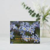 Vergessen-Me-Not ・ Save the Date Postkarte (Stehend Vorderseite)