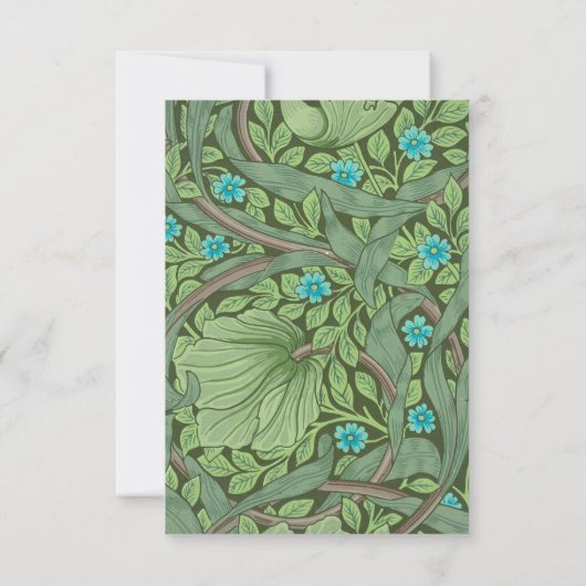 Vergessen-Me-Nots, Wallpaper von William Morris Dankeskarte (Rückseite)