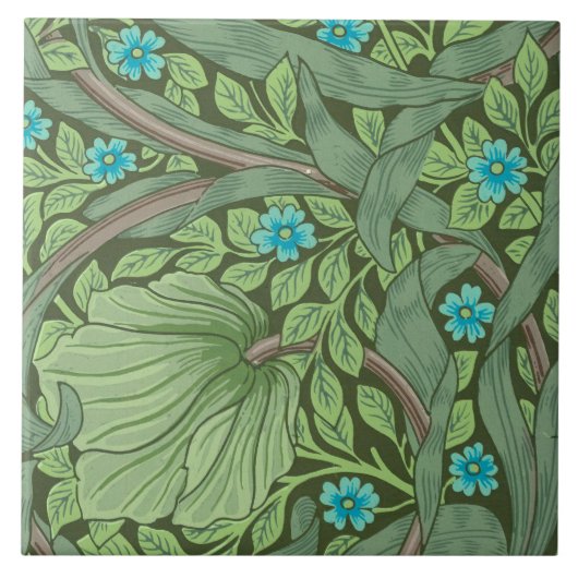 Vergessen-Me-Nots, Wallpaper von William Morris Fliese (Vorderseite)