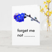 vergessen mich nicht ............ karte (Gelbe Blume)