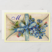 VERGESSEN MICH NOTS MONOGRAM BRIEFPAPIER (Vorne/Hinten)